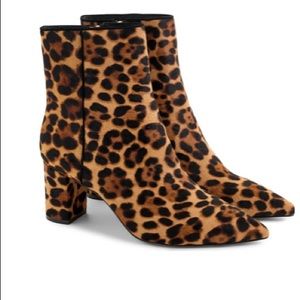 J. Crew Pointed Toe Sadie Leopard Booties